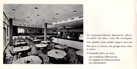 La cafétéria de la Cité Universitaire (1960s)