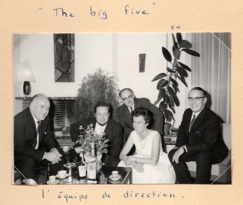 1966 le Big Five (l'équipe de direction) Cité Universitaire